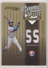 2004 Donruss Studio Game Day Souvenirs Position /300 Orlando Cabrera #GD-54