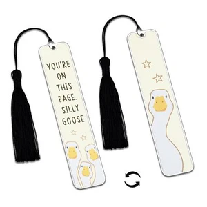 Silly Goose Bookmarks Cute Book Marks for Reading Women Funny Bookish Gifts f... - Picture 1 of 6