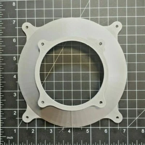 140mm to 80mm Fan Adapter Flow Converter PC Mod Custom Panel Hose Mount Flange - Picture 1 of 3