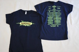 LATITUDE 2009 LOGO LINE UP NAVY LADIES SKINNY T SHIRT NEW OFFICIAL RARE - Picture 1 of 4