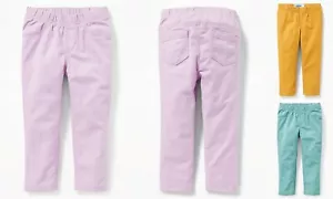 Pantaloni Jeggings morbidi in Twill nuovi con etichette vecchi blu navy bambini 4T 5T - Foto 1 di 8