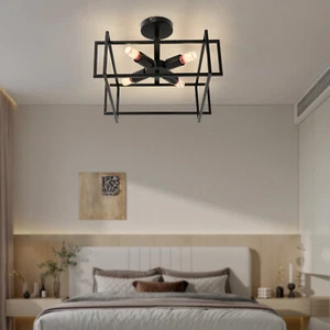 40W Ceiling Light, ?4 Head Ceiling Lamp, Flush Mount Lighting Fixture - Picture 1 of 24