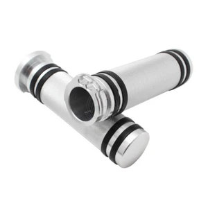 1" 25mm Aluminum Motorcycle Handlebar Grips Hand Grips for Harley Sportster Dyna - Picture 1 of 4