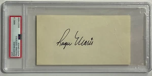 Roger Maris Autographed 3x6 Index Card PSA 9 - Picture 1 of 2