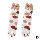Winter Warm Socks Girls Cute Fluffy Cat Paws Thick Sleep Fleece Au N Women Z5h8