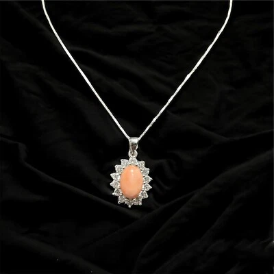 Ciondolo In Corallo Rosa Bochè - Immagine 1 di 4