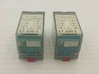 RELCO C7-A20 X RELAY SERIES QR-C 24VDC 10 AMP DPDT 8 BLADES PLUG IN (LOT OF 2)