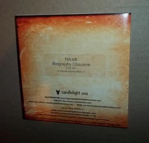 Tulus Biography Obscene promo cd Candlelight Records 2007 - Picture 1 of 2
