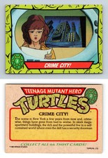 Crime City #2 - Teenage Mutant Hero Turtles 1990 Topps Trading Card