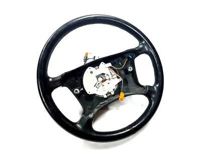 ⭐ Volante de cuero para conductor izquierdo BMW E38 740 750 540 negro moldura OEM 95-03 Foto 1 de 4