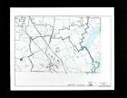 Texas Map Tarrant County Mansfield Joe Pool Lake Webb Highways Railroads TX