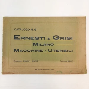 Macchine - Utensili, Ernesti & Grisi - Milano - Catalogo N.9 - Picture 1 of 5