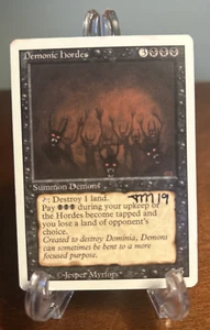 Demonic Hordes Revised Signed Artist Proof AP MTG Magic The Gathering - Picture 1 of 2