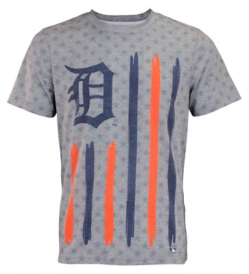 Camiseta Forever Collectibles MLB Para Hombre Tigres de Detroit Logo Grande Bandera Foto 1 de 2
