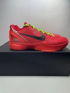 Nike Kobe 6 Protro "REVERSE GRINCH" Men’s Size 8 fv4921 600  Sneakers /Shoes - Picture 1 of 6