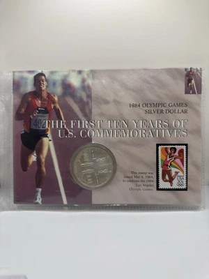 1984-P Olympics Silver Dollar Morgan mint Commemorative The first 10 Years - Image 1 of 4