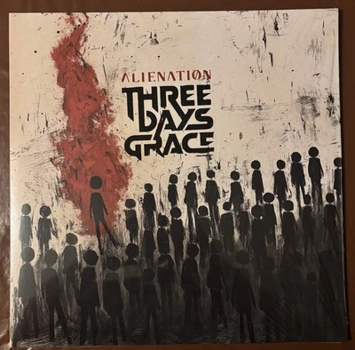 Three Days Grace Alienation Signed Art Card And Splatter Vinyl - Image 1 of 4