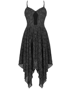 Punk Rave Daily Life DarkFlower Gothic Summer Dress - Picture 1 of 13