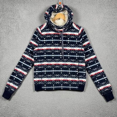 Suéter Abercrombie & Fitch Mujer Pequeño Nordic Fair Isle Sudadera con Capucha Vellón Foto 1 de 4