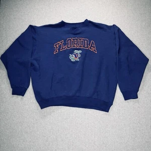 Sudadera Pullover Bordada De Colección Años 90 Logo 7 Florida Gators NCAA College Talla L - Imagen 1 de 8