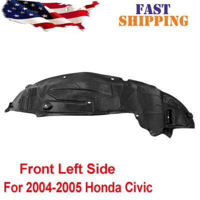 New Front Driver Side Fender Liner For 2004-2005 Honda Civic HO1248121 Foto 1 de 4