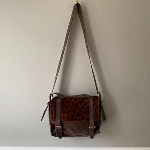 Lilifi Messenger Umhängetasche Leder Handtasche Umhängetasche mittelbraun Rindsleder - Bild 1 von 12