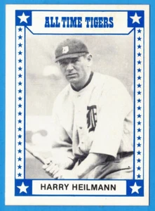 Harry Heilmann 1980 TCMA - Tarjeta de todos los tiempos de los Tigres de Detroit #7 (ex-mt) A - Imagen 1 de 2