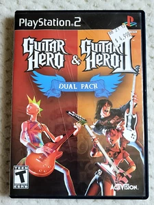 Guitar Hero Dual Pack PS2 PlayStation 2 Probado, Sin manual - Imagen 1 de 3