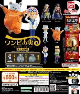 One Piece Onepi no Mi Vol 15 figure complete set of 6 Gashapon toy figure Japan - Picture 1 of 8