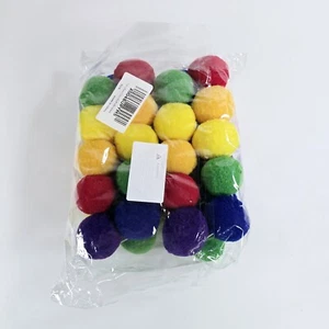 2 - Rainbow Pom Pom Garland Felt Birthday Party Bunting Shower 20 Balls Per 8ft - Picture 1 of 4