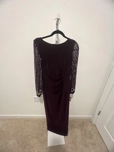 NWT/ Beaded Long Sleeve Maxi Gown / Size 6 - Picture 1 of 5