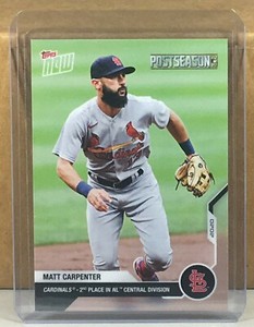 2020 TOPPS NOW POSTSEASON #PS160 MATT CARPENTER ST LOUIS CARDINALS Print Run 157