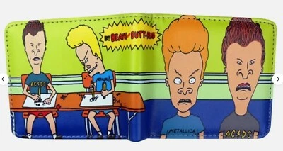 Retro Beavis and Butt-Head Characters BiFold Wallet - Image 1 of 2