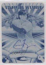 2016 Chrome Youth Impact Printing Plate Cyan 1/1 Greg Bird Rookie Auto RC 2y0