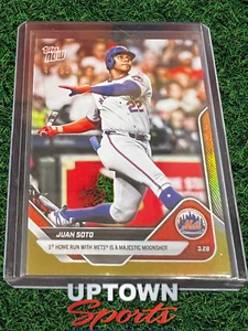 Juan Soto - 2025 MLB Topps NOW® - Card 17 - 1st NY MET Homerun - Gold #44/50 - Picture 1 of 2