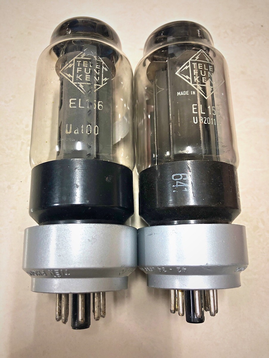 N*s様 TELEFUNKEN EL 156 真空管　2本セット　未使用品 □TELEFUNKEN テレフンケン EL156 真空管 2本セット 現状品【22K6330-E