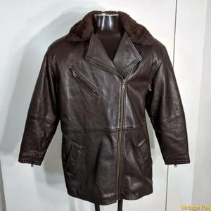 Chaqueta de Motociclista TANNERY WEST Piel de Cordero Recortada CUERO Mujer Talla M Marrón - Imagen 1 de 7