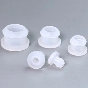 Transparente Gummitülle Silikon Snap-On Offenloch Stecker Spund Draht Kabel Spund - Bild 1 von 8
