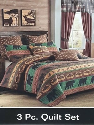 Juego de edredón Virah Bella KING 3 piezas Lodge Preserve ligero 105X95 multicolor Foto 1 de 4