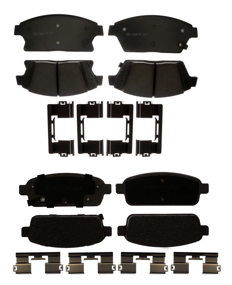 Kit de conjuntos de pastilhas de freio dianteiras e traseiras de cerâmica ACDelco para Chevrolet Cruze 2014-2015 - Imagem 1 de 1