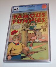 Famous Funnies #104 - Eastern Color 1943 Golden Age Edition - CGC FN+ 6.5