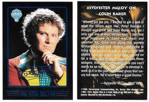 Doctor Who Series 4 Sixth Doctor Signature Trading Card Cornerstone 1996 NEAR MT