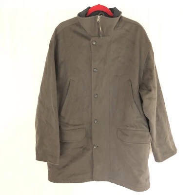 Eddie Bauer Mens Coat Wool Blend Thinsulate Quilted Lining Brown Size L - Image 1 of 4