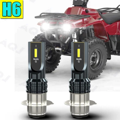 Para Kawasaki Bayou - Faros LED 2x Bombillas 6000K Blanco Kit 220 250 300 400 KLF Foto 1 de 4