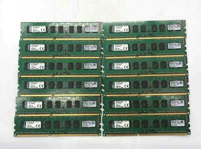 Kingston 48GB (12X 4GB) DDR3-1066 PC3-8500 2Rx8 ECC  Server RAM KTA-MP1066/4G - Image 1 of 4