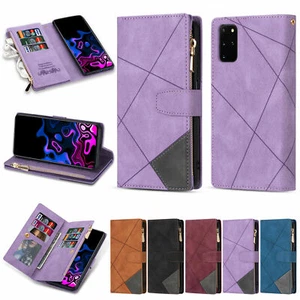 Leather Zipper Wallet Phone Case For Huawei P30 P40 LG Stylo 5 6 Google Pixel 6 - Picture 1 of 15