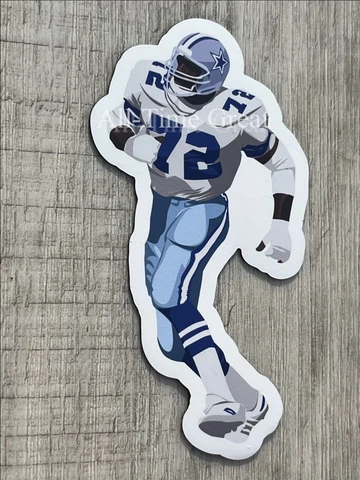 ED TOO TALL JONES #72 MAGNET - Dallas Cowboys Die cut Vinyl NFL Vector art Cover