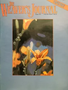 Revista The Weaver's Journal verano 1987 tapiz ropa artística Ramah Weavers - Imagen 1 de 9