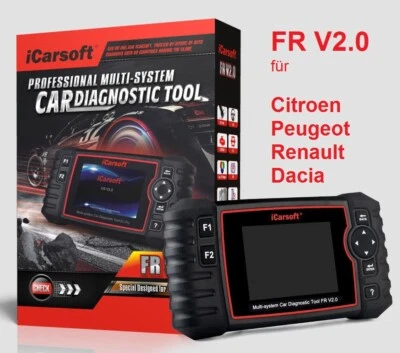 iCarsoft FR V2.0 für Citroen Peugeot Renault Dacia Fiat Diagnosegerät DEUTSCH - Bild 1 von 4