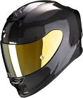 Casque Intégral Fibre Moto Scorpion Exo R1 Carbon Poli Brillant Helmet